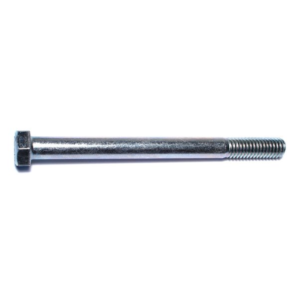 Midwest Fastener Grade 2, 3/8"-16 Hex Head Cap Screw, Zinc Plated Steel, 4-1/2 in L, 50 PK 00065